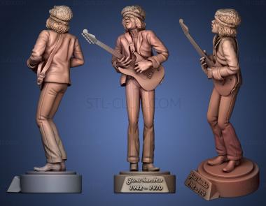 3D model Jimi Hendrix (STL)